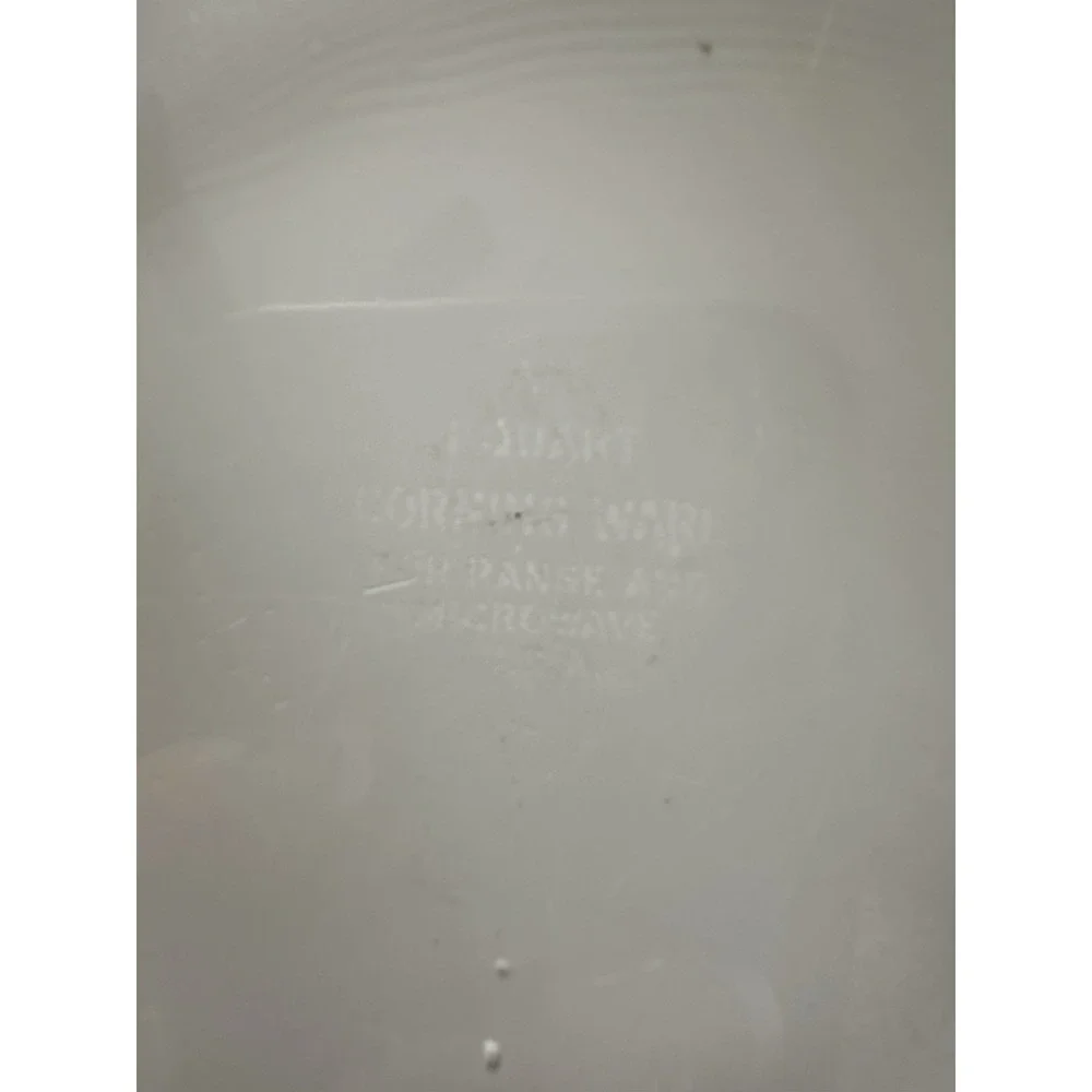 Corning Ware White Blue Cornflower‎ 1 Quart Dish with Pyrex Lid - 1969-1972